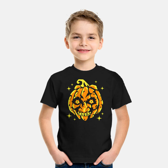 Moon Pumpkin-Youth-Basic-Tee-GoblinTengu