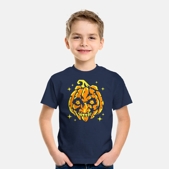 Moon Pumpkin-Youth-Basic-Tee-GoblinTengu