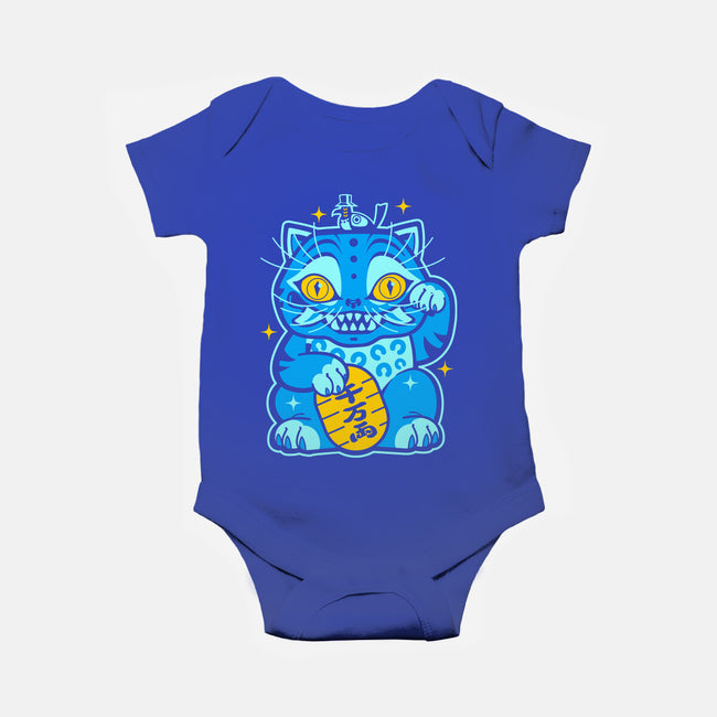Blue Lucky Tiger-Baby-Basic-Onesie-GoblinTengu