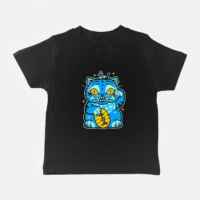 Blue Lucky Tiger-Baby-Basic-Tee-GoblinTengu
