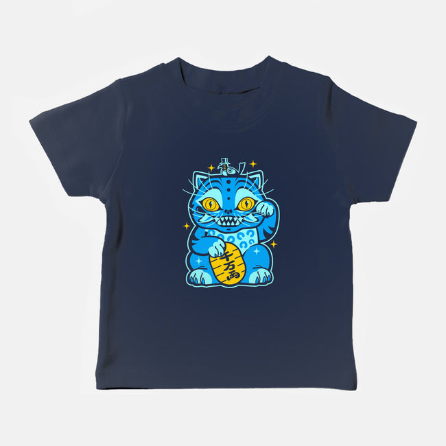 Blue Lucky Tiger-Baby-Basic-Tee-GoblinTengu