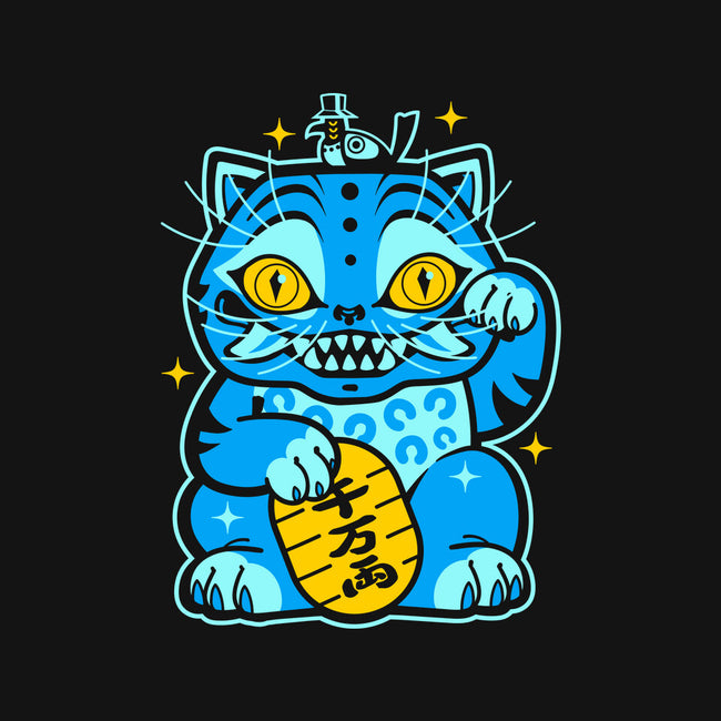 Blue Lucky Tiger-Unisex-Kitchen-Apron-GoblinTengu