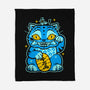 Blue Lucky Tiger-None-Fleece-Blanket-GoblinTengu