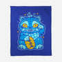 Blue Lucky Tiger-None-Fleece-Blanket-GoblinTengu