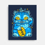 Blue Lucky Tiger-None-Stretched-Canvas-GoblinTengu