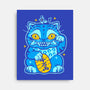 Blue Lucky Tiger-None-Stretched-Canvas-GoblinTengu