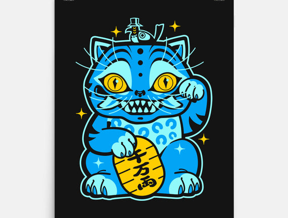 Blue Lucky Tiger