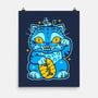 Blue Lucky Tiger-None-Matte-Poster-GoblinTengu