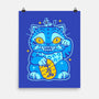 Blue Lucky Tiger-None-Matte-Poster-GoblinTengu