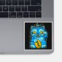 Blue Lucky Tiger-None-Glossy-Sticker-GoblinTengu