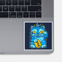 Blue Lucky Tiger-None-Glossy-Sticker-GoblinTengu