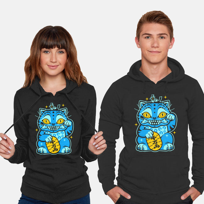 Blue Lucky Tiger-Unisex-Pullover-Sweatshirt-GoblinTengu