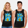 Blue Lucky Tiger-Unisex-Basic-Tank-GoblinTengu