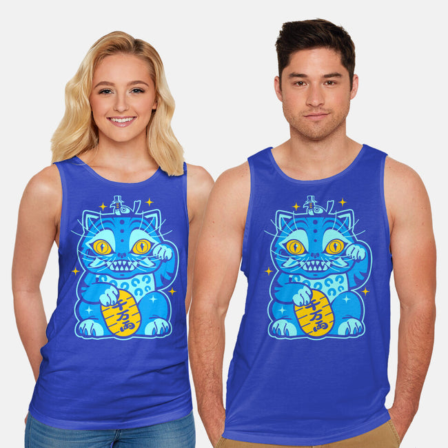 Blue Lucky Tiger-Unisex-Basic-Tank-GoblinTengu