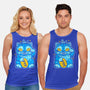 Blue Lucky Tiger-Unisex-Basic-Tank-GoblinTengu