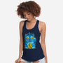 Blue Lucky Tiger-Womens-Racerback-Tank-GoblinTengu