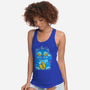Blue Lucky Tiger-Womens-Racerback-Tank-GoblinTengu