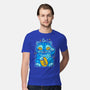 Blue Lucky Tiger-Mens-Premium-Tee-GoblinTengu