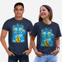 Blue Lucky Tiger-Unisex-Basic-Tee-GoblinTengu