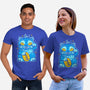 Blue Lucky Tiger-Unisex-Basic-Tee-GoblinTengu