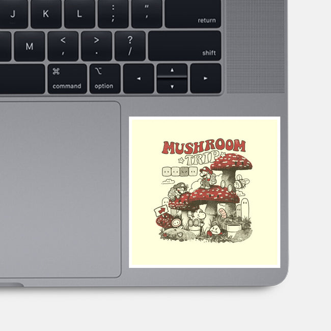 Mushroom Trip-None-Glossy-Sticker-Arigatees