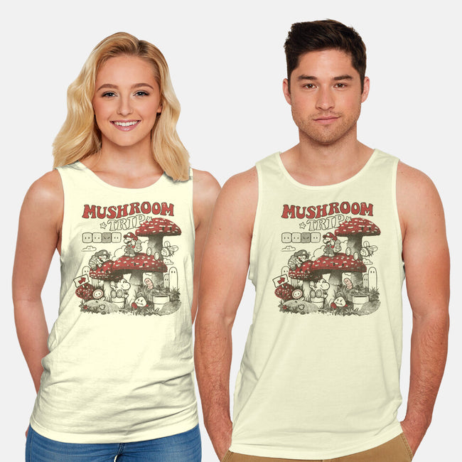 Mushroom Trip-Unisex-Basic-Tank-Arigatees