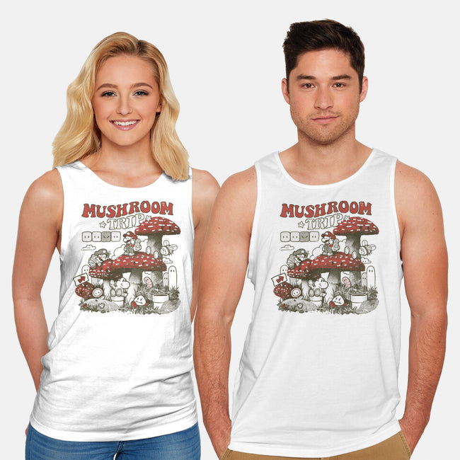 Mushroom Trip-Unisex-Basic-Tank-Arigatees