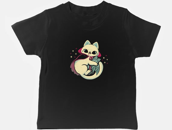 Cute Vampire Cat Bites Bat