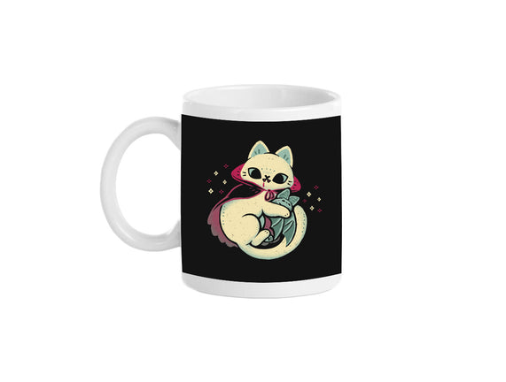 Cute Vampire Cat Bites Bat