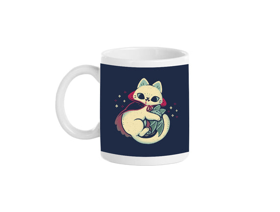 Cute Vampire Cat Bites Bat