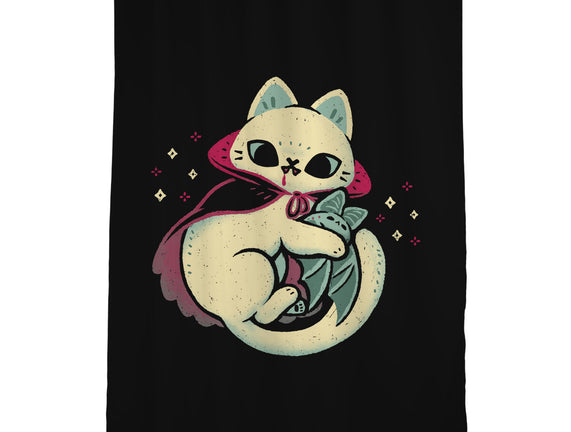 Cute Vampire Cat Bites Bat