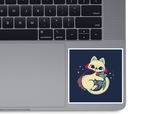 Cute Vampire Cat Bites Bat