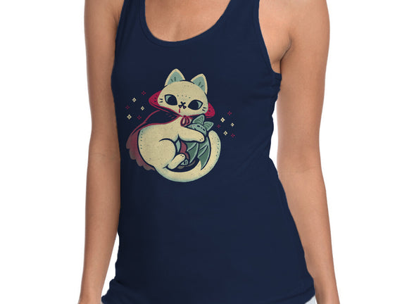 Cute Vampire Cat Bites Bat