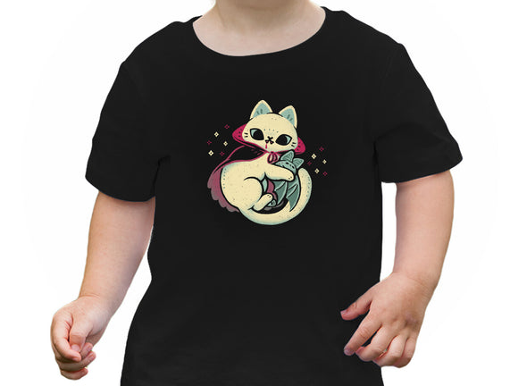 Cute Vampire Cat Bites Bat