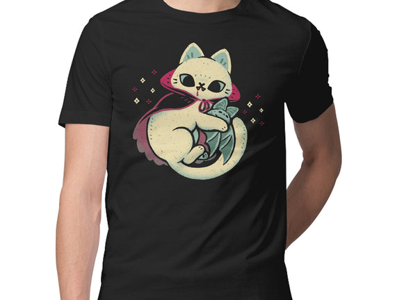 Cute Vampire Cat Bites Bat