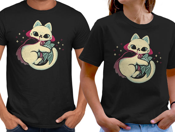 Cute Vampire Cat Bites Bat