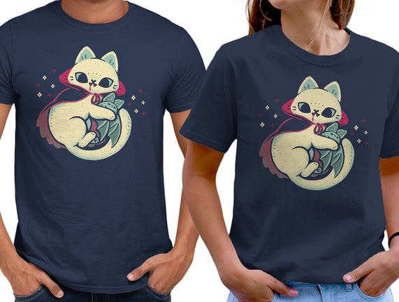 Cute Vampire Cat Bites Bat