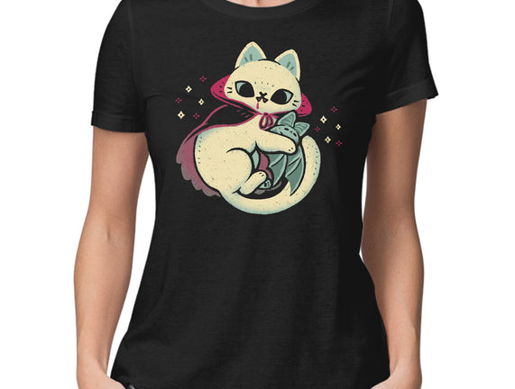 Cute Vampire Cat Bites Bat