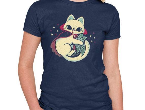 Cute Vampire Cat Bites Bat