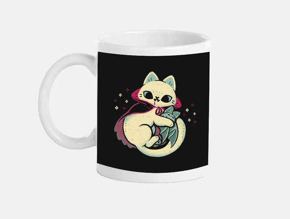 Cute Vampire Cat Bites Bat