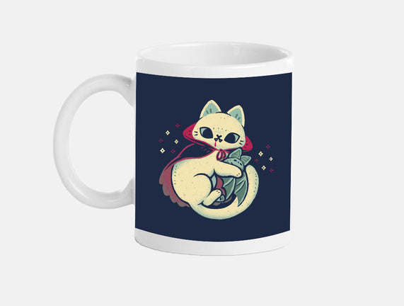 Cute Vampire Cat Bites Bat