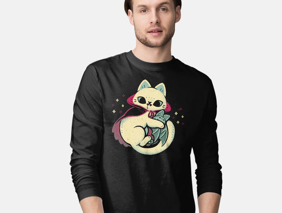 Cute Vampire Cat Bites Bat