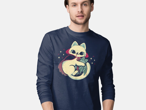 Cute Vampire Cat Bites Bat