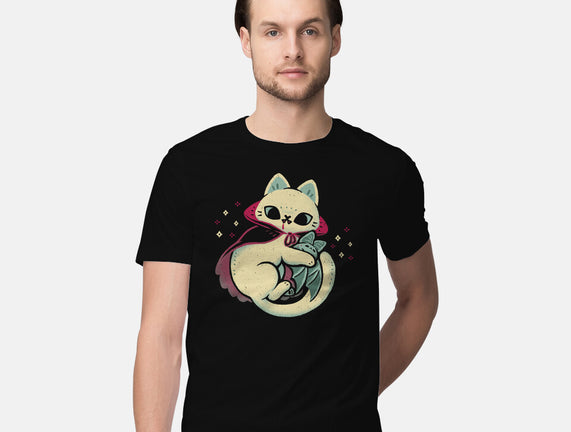 Cute Vampire Cat Bites Bat