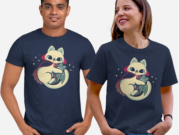 Cute Vampire Cat Bites Bat