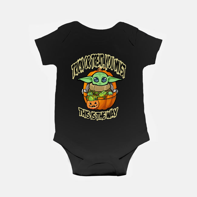 Trick Or Treat You Must-Baby-Basic-Onesie-palmstreet