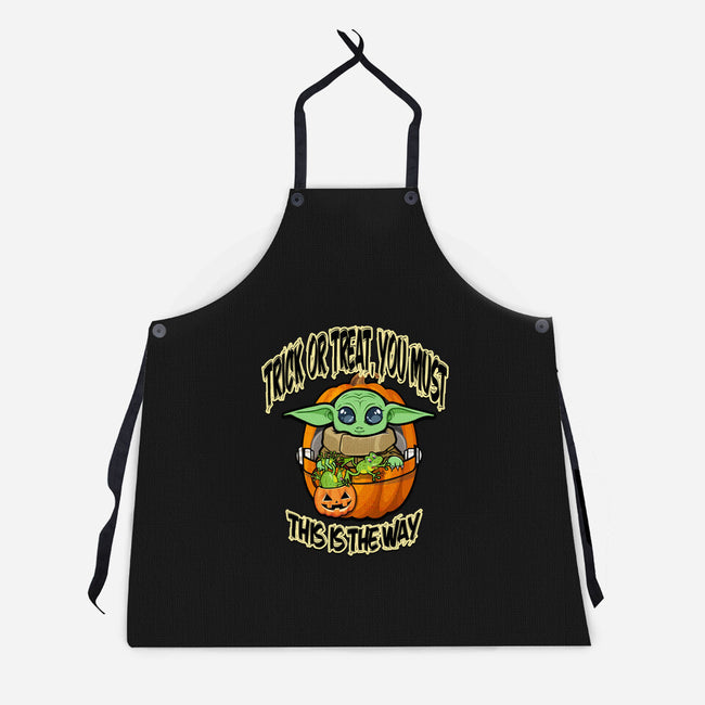 Trick Or Treat You Must-Unisex-Kitchen-Apron-palmstreet