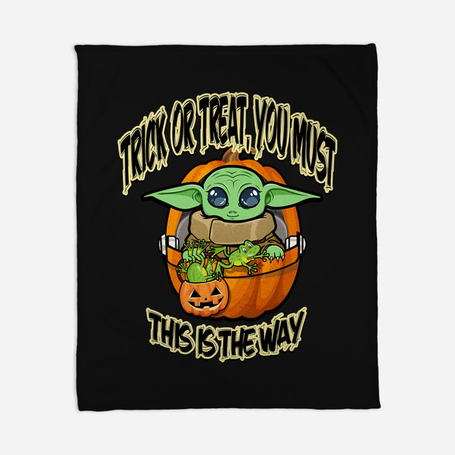 Trick Or Treat You Must-None-Fleece-Blanket-palmstreet