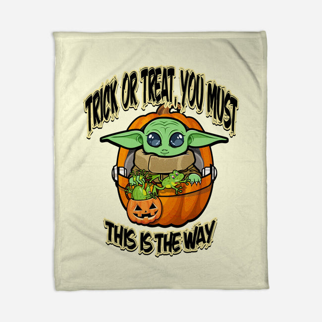 Trick Or Treat You Must-None-Fleece-Blanket-palmstreet