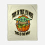 Trick Or Treat You Must-None-Fleece-Blanket-palmstreet